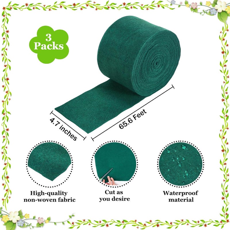 Riare 3 Pack Tree Wraps to Protect Bark for Winter- Total 195 Feet Cold-Proof Tree Trunk Guard Wrap Protection for Damaged Bark, Tree Protectors from Deer Animals, Frost, Freeze - Image 2